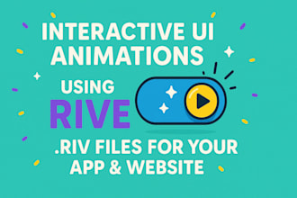 create UI interactive animations with rive