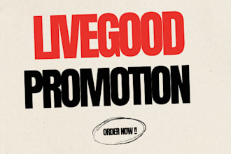 do organic livegood promotion, MLM promotion for sign up memeber, livegood tour
