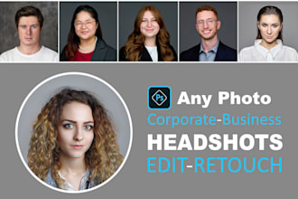 do portrait, headshot photo retouching and beautify faces in photoshop