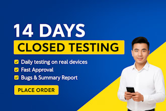 do 14 days play console closed testing with 12 real devices