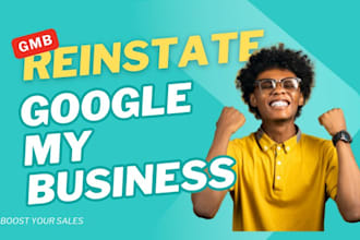 reinstate and fix suspended google my business profile