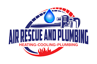 create modern hvac and plumbing logo