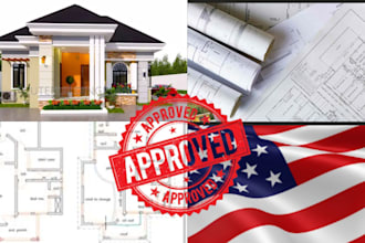 do city permit framing plan USA architectural stamp for adu house  site plans