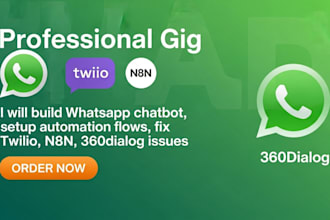 set up and integrate 360dialog whatsapp API with chatbot or CRM