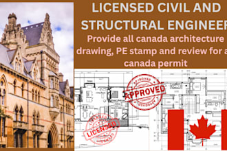 license architect structural engineer pe stamp in ontario quebec alberta