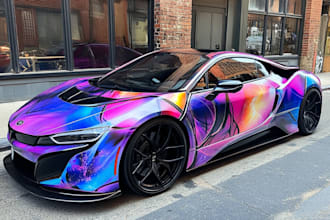 do vehicle wrap, car wrap, truck wrap, or van wrap design