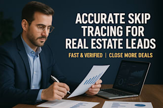 do accurate skip tracing for real estate leads with high quality data