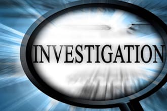 be your private investigation, background check, osint investigation