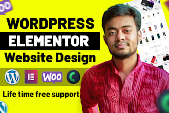 design, redesign, clone, build wordpress website as elementor pro expert