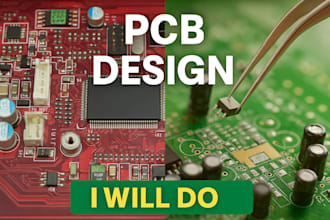 design pcb layout and circuit schematics using easyeda or kicad