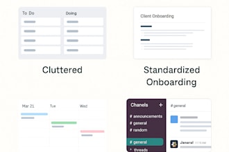 offer virtual admin support with project tools and documentation