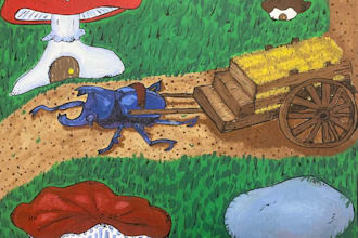 create a physical hand painted painting