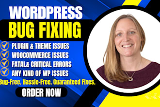 fix wordpress bugs, woocommerce issues, plugin errors, and do customizations