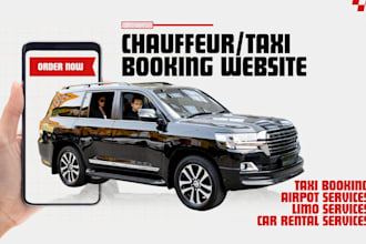build website for chauffeur, taxi, limo rental, car dealership booking services