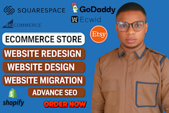 migrate, transfer wix, shopify, squarespace, wordpress, bigcommerce websites