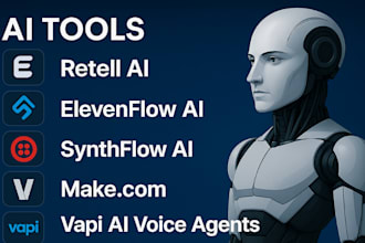 retell ai,elevenlabs ai,synthflow, vapi ai,twilio sms,make com,voice agents,n8n