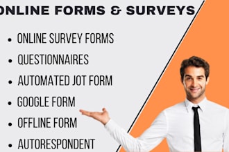 automate google forms, fill, create online survey jotform offline questionnaires