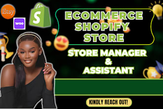 manage shopify store virtual assistant, shopify dropshipping, setup shopify