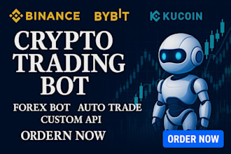develop an automated trading bot for binance, kucoin, or bybit, custom cryptobot