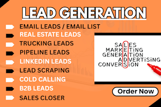 do lead generation, cold calling, b2b leads, linkedln leads sales closing expert