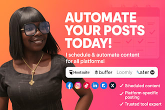automate social media post via hootsuite buffer loomly metricool later
