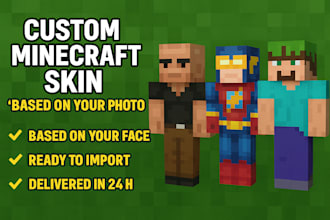 create a custom minecraft skin from your photo or idea