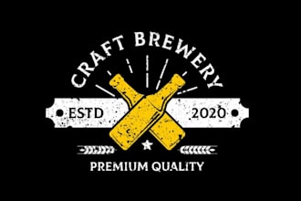 design best quality craft beer brewery logo
