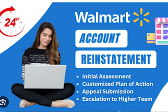 reinstate walmart suspension, walmart approval, termination, suspended, restrict