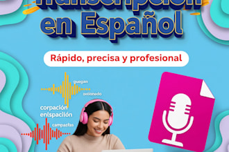 do audio transcription to text in spanish