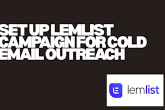 setup lemlist account for cold emails outreach and campaign