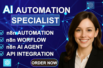 build and setup n8n workflow n8n ai agent n8n automation and n8n api integration