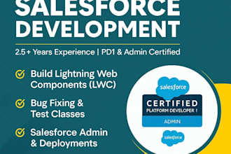 work with salesforce lwc apex and admin