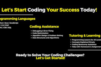 tutor c,cpp,css,html, python, java, html, cyber security and it related courses