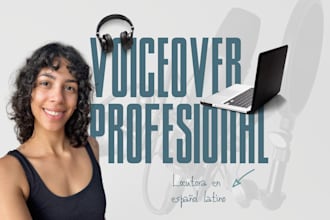 grabaré voiceover profesional en español latino dominicano para tu proyecto