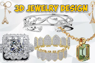 3d cad jewelry pendant keychain engraving fivem chain ring 3d bracelet 3d grillz