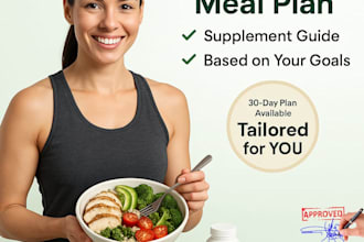 create a customized nutrition plan and supplement plan