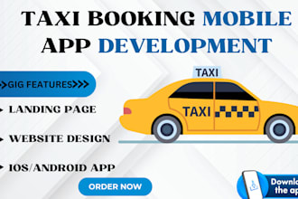 develop custom taxi booking app uber chauffeur app taxi website design