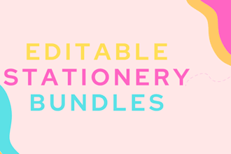 design editable business stationery for your business