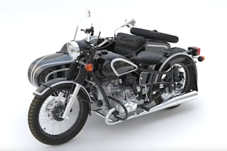 uralretro bike 3dmodel,car design for ue5,vr car, fivem,gta v,car texture,rig3d
