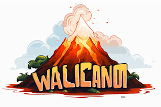 design high quality volcano logo satisfaction guaranteed