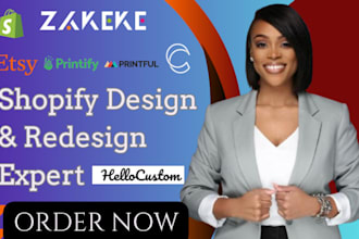 do shopify ecommerce website development, store design, shopify print on demand