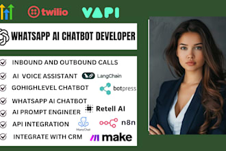 build whatsapp ai chatbot using open ai, chatgpt integrate ai prompt whatapp api