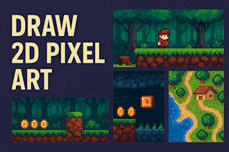 draw 2d pixel art 2d pixel art environment pixel game art pixel map tilesets