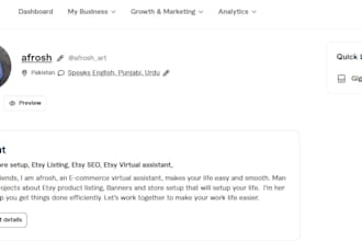 be your long term etsy virtual assistant, etsy product listing, store setup
