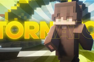 create professional and clean minecraft thumbanails for youtube