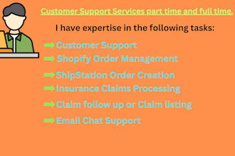 provide professional customer support services part time and full time