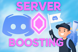 give your discord server 28 server boosts