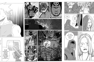 draw comic book illustration anime manga comic book art manga artist anime comic