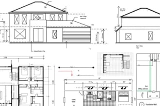 create floor plans, farming and foundation drawing for permit approval