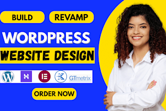 revamp wordpress website design real estate website, divi builder, elementor